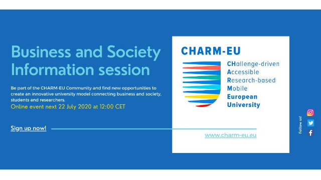 CHARM-EU Business and Society Information Session