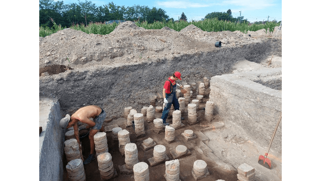 Ancient footprint discovered by archaeologists in Komárom