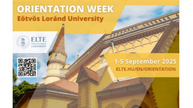 ORIENTATION WEEK 2025/2026 AUTUMN (1 September - 5 September 2025)