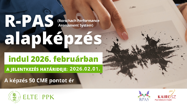 R-PAS (Rorschach Performance Assessment System) képzés indul 2026 elején az ELTE PPK-n!