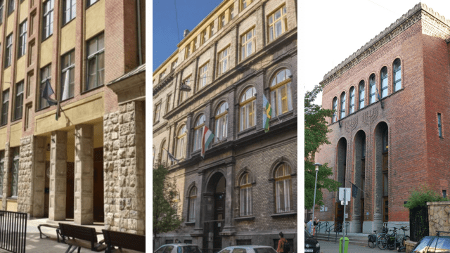 Az ELTE gyakorlóiskoláinak épületei	