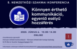 Könnyen érthető kommunikáció, egyenlő esélyű hozzáférés - 2025